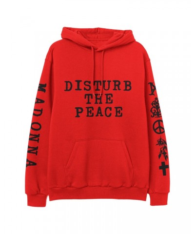 Madonna Disturbe The Peace Red Pullover Hoodie $5.73 Sweatshirts