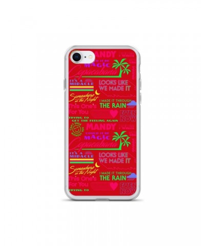 Barry Manilow MANILOW Neon Song Titles Red iPhone Case $16.54 Phone