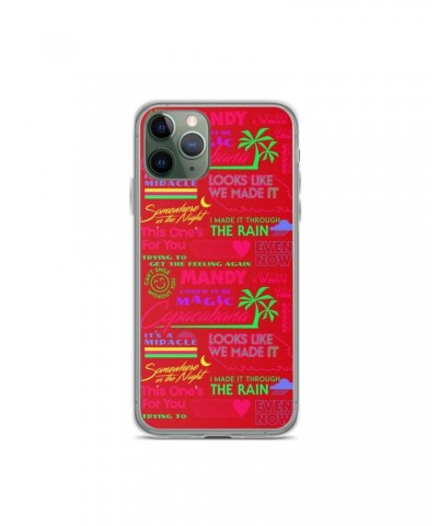 Barry Manilow MANILOW Neon Song Titles Red iPhone Case $16.54 Phone