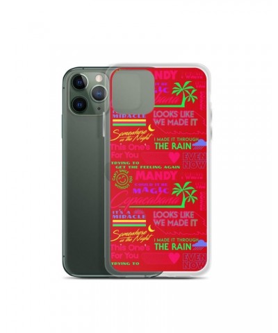 Barry Manilow MANILOW Neon Song Titles Red iPhone Case $16.54 Phone