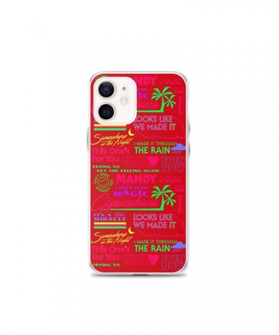 Barry Manilow MANILOW Neon Song Titles Red iPhone Case $16.54 Phone