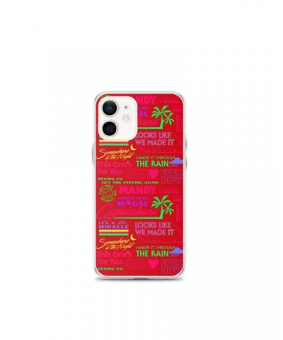 Barry Manilow MANILOW Neon Song Titles Red iPhone Case $16.54 Phone