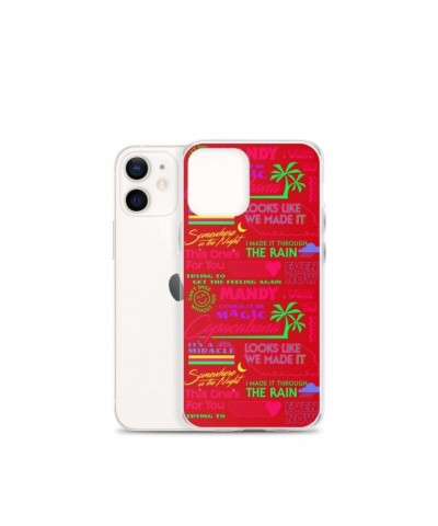 Barry Manilow MANILOW Neon Song Titles Red iPhone Case $16.54 Phone