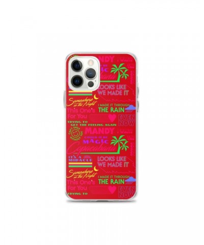 Barry Manilow MANILOW Neon Song Titles Red iPhone Case $16.54 Phone