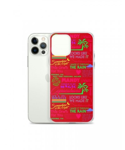 Barry Manilow MANILOW Neon Song Titles Red iPhone Case $16.54 Phone