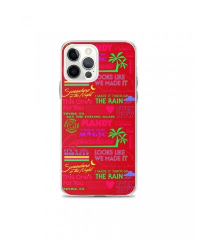 Barry Manilow MANILOW Neon Song Titles Red iPhone Case $16.54 Phone