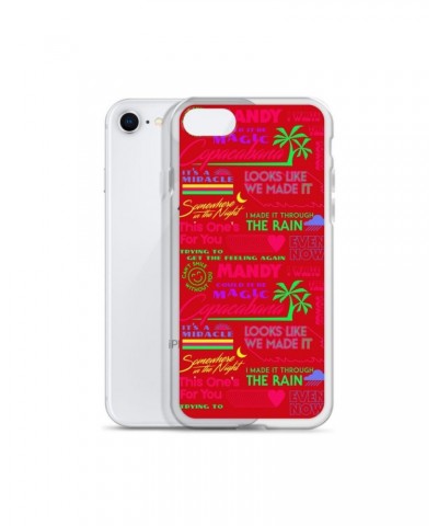 Barry Manilow MANILOW Neon Song Titles Red iPhone Case $16.54 Phone