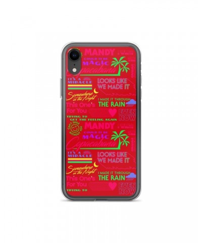 Barry Manilow MANILOW Neon Song Titles Red iPhone Case $16.54 Phone