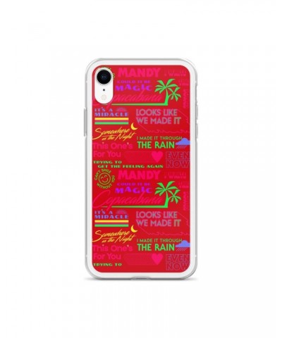 Barry Manilow MANILOW Neon Song Titles Red iPhone Case $16.54 Phone