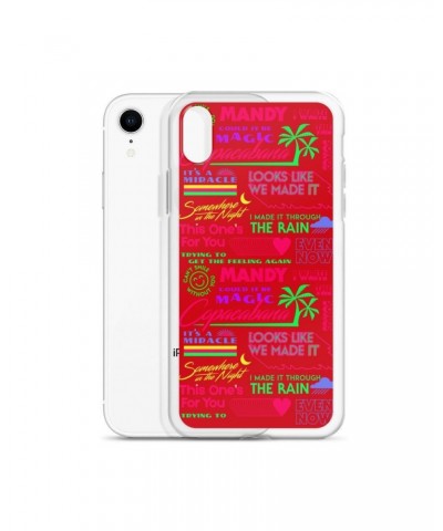 Barry Manilow MANILOW Neon Song Titles Red iPhone Case $16.54 Phone