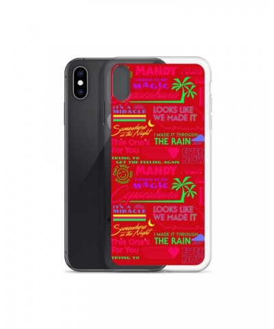 Barry Manilow MANILOW Neon Song Titles Red iPhone Case $16.54 Phone