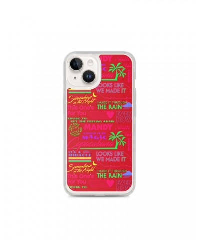 Barry Manilow MANILOW Neon Song Titles Red iPhone Case $16.54 Phone