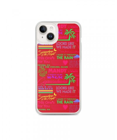 Barry Manilow MANILOW Neon Song Titles Red iPhone Case $16.54 Phone