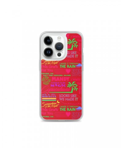 Barry Manilow MANILOW Neon Song Titles Red iPhone Case $16.54 Phone