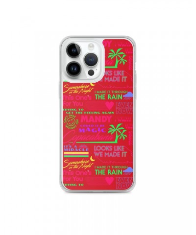 Barry Manilow MANILOW Neon Song Titles Red iPhone Case $16.54 Phone