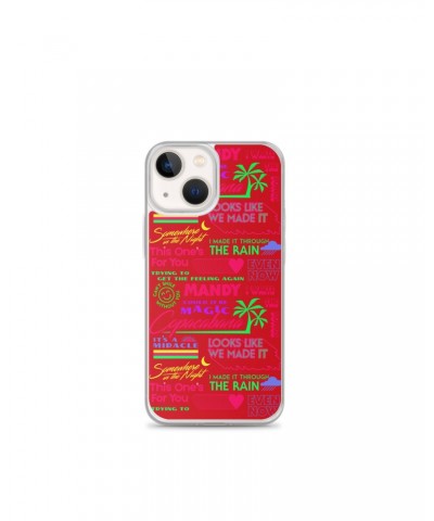 Barry Manilow MANILOW Neon Song Titles Red iPhone Case $16.54 Phone