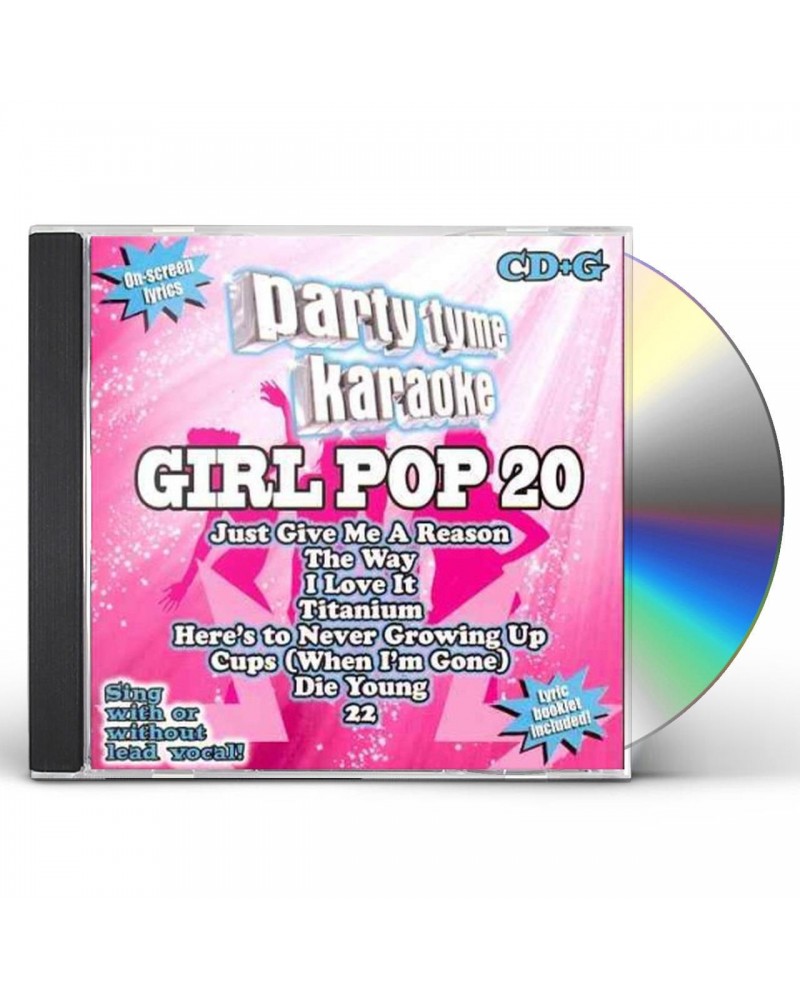 Party Tyme Karaoke Girl Pop 20 (8+8-song CD+G) CD $7.71 CD