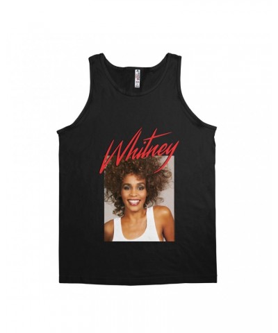 Whitney Houston Unisex Tank Top | 1987 Photo And Red Logo Image Shirt $5.94 Shirts