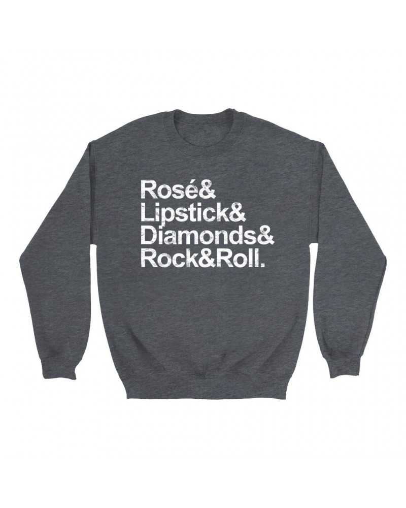 Music Life Sweatshirt | Rosé & Rock n' Roll Sweatshirt $1.65 Sweatshirts