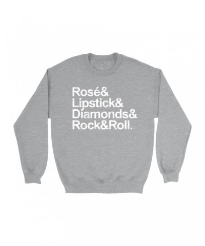 Music Life Sweatshirt | Rosé & Rock n' Roll Sweatshirt $1.65 Sweatshirts