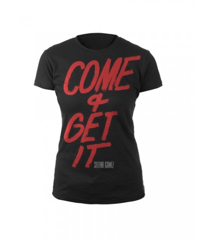 Selena Gomez Come & Get It Script Junior Tee $7.79 Shirts