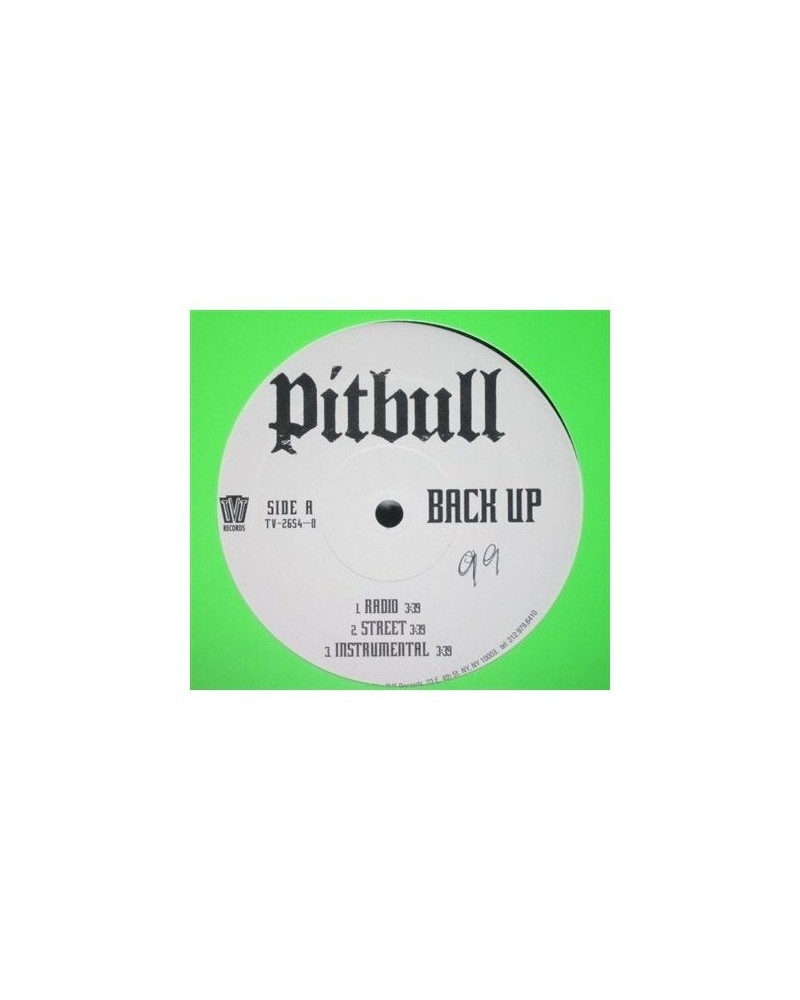 Pitbull Back up/dammit man Vinyl Record $4.90 Vinyl