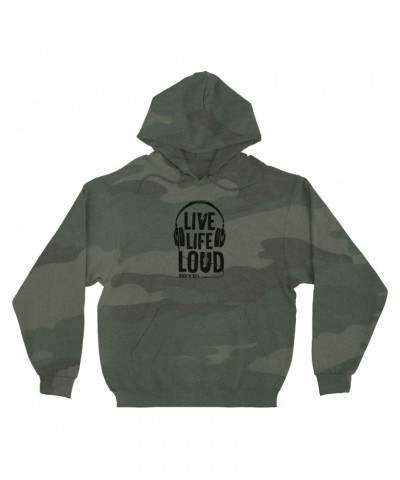 Music Life Camo Hoodie | Live Life Loud Pullover Hoodie $10.79 Sweatshirts