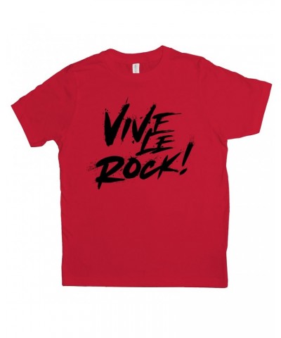 Music Life Kids T-Shirt | Vive Le Rock Kids Shirt $7.67 Kids