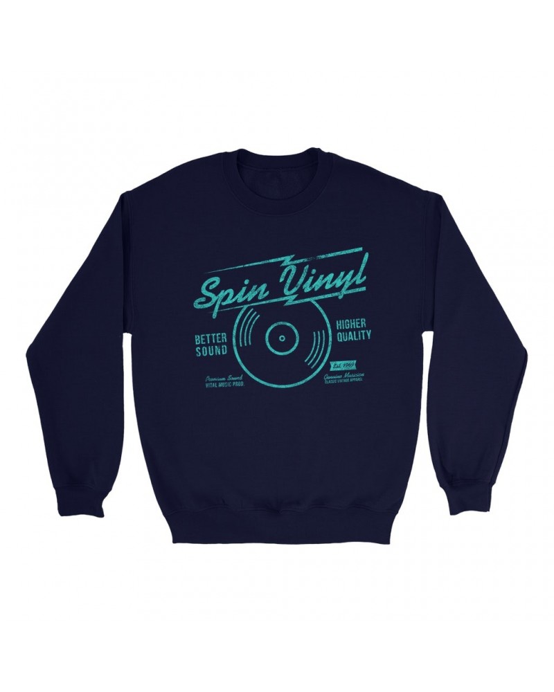 Music Life Sweatshirt | Spin Vinyl Sweatshirt $7.81 Sweatshirts