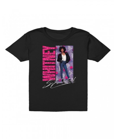 Whitney Houston Kids T-Shirt | So Emotional Pattern Design Kids T-Shirt $10.12 Kids