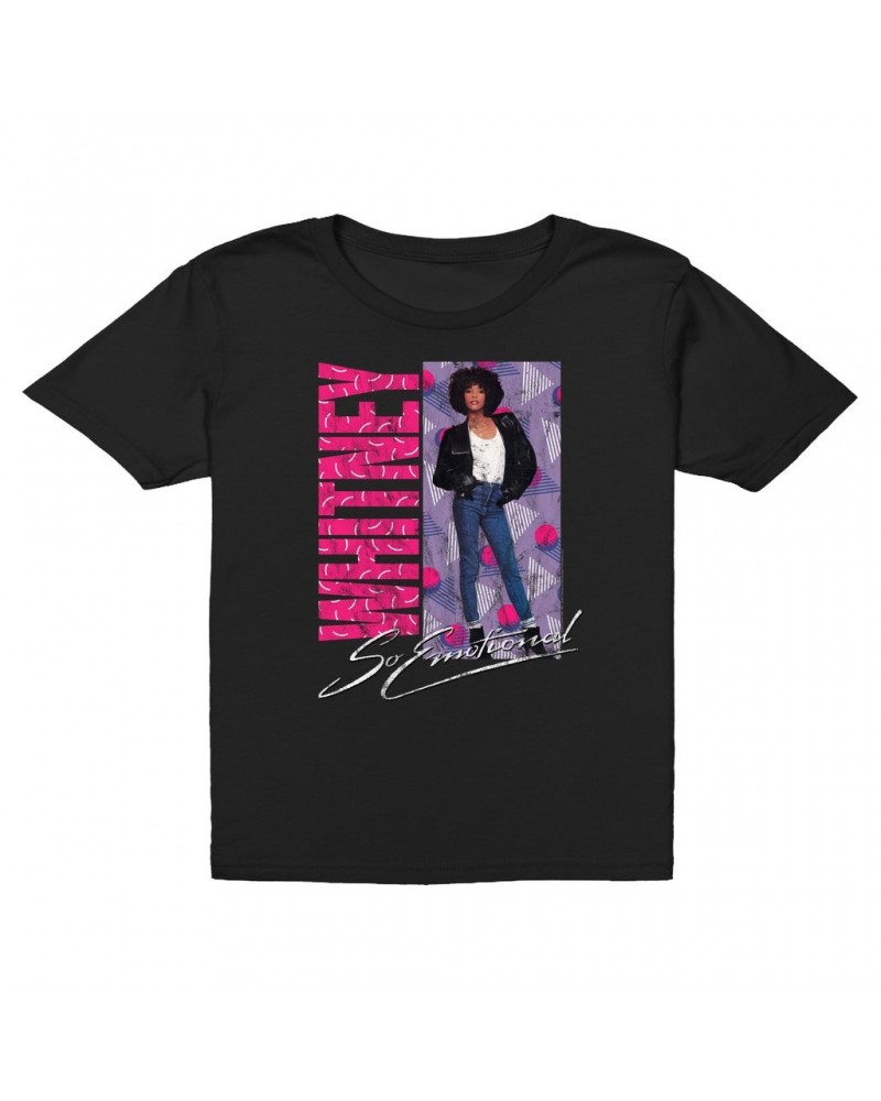 Whitney Houston Kids T-Shirt | So Emotional Pattern Design Kids T-Shirt $10.12 Kids