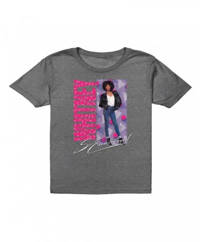 Whitney Houston Kids T-Shirt | So Emotional Pattern Design Kids T-Shirt $10.12 Kids