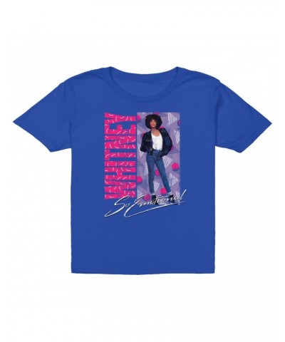 Whitney Houston Kids T-Shirt | So Emotional Pattern Design Kids T-Shirt $10.12 Kids