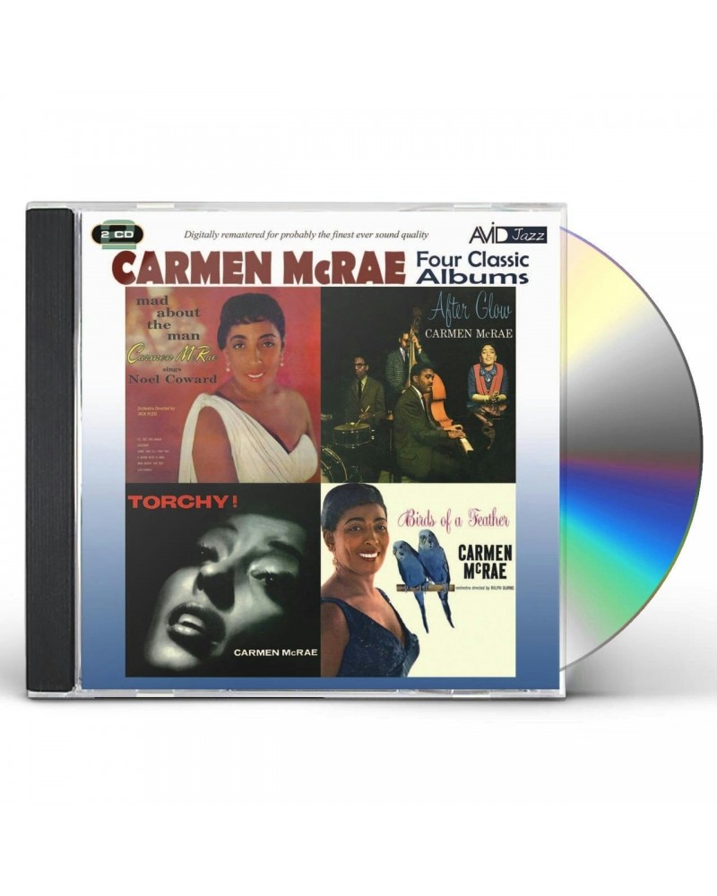 Carmen McRae 4 LPS-TORCHY / AFTERGLOW / MAD ABOUT MAN / BIRDS CD $12.45 CD