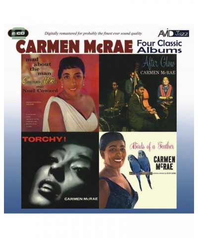 Carmen McRae 4 LPS-TORCHY / AFTERGLOW / MAD ABOUT MAN / BIRDS CD $12.45 CD