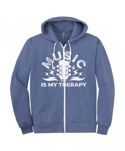 Music Life Zip Hoodie | Music Is My Therapy Hoodie $10.31 Sweatshirts