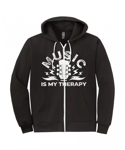 Music Life Zip Hoodie | Music Is My Therapy Hoodie $10.31 Sweatshirts