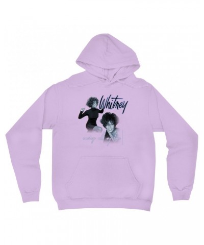 Whitney Houston Hoodie | Saving All My Love Pastel Photo Collage Hoodie $3.76 Sweatshirts