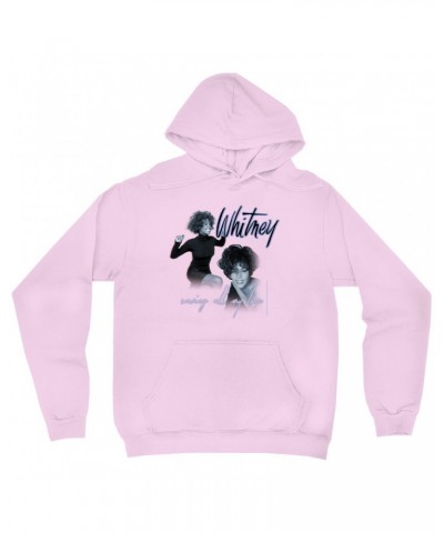 Whitney Houston Hoodie | Saving All My Love Pastel Photo Collage Hoodie $3.76 Sweatshirts