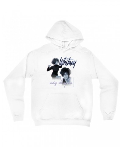 Whitney Houston Hoodie | Saving All My Love Pastel Photo Collage Hoodie $3.76 Sweatshirts