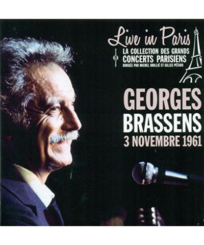 Georges Brassens LIVE IN PARIS 03 NOVEMBRE 1961 CD $9.55 CD