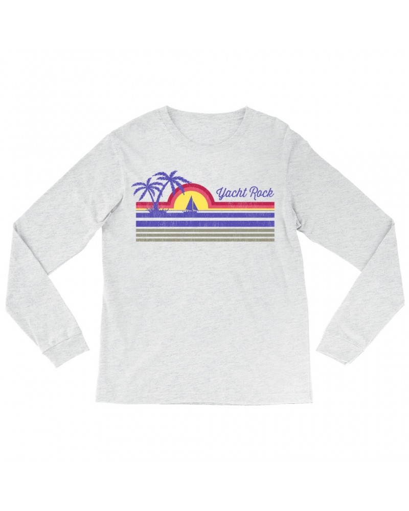 Music Life Long Sleeve Shirt | Yacht Rock Sunset Shirt $9.76 Shirts