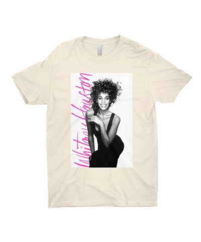 Whitney Houston T-Shirt | Album Photo With Hot Pink Signature Image Shirt $6.80 Shirts