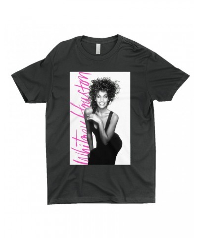 Whitney Houston T-Shirt | Album Photo With Hot Pink Signature Image Shirt $6.80 Shirts