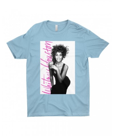 Whitney Houston T-Shirt | Album Photo With Hot Pink Signature Image Shirt $6.80 Shirts