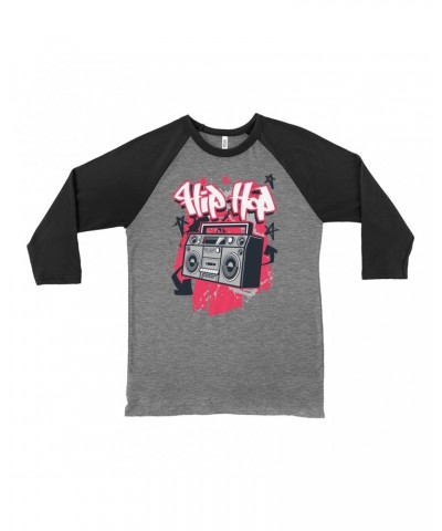 Music Life 3/4 Sleeve Baseball Tee | Hip Hop Life Shirt $6.10 Shirts