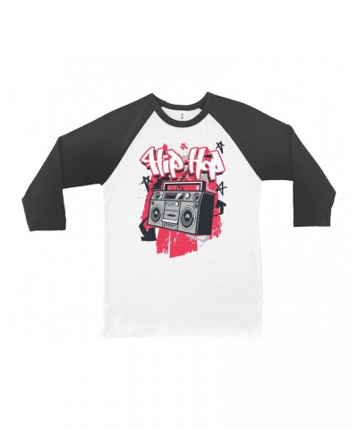 Music Life 3/4 Sleeve Baseball Tee | Hip Hop Life Shirt $6.10 Shirts