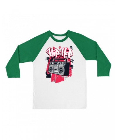 Music Life 3/4 Sleeve Baseball Tee | Hip Hop Life Shirt $6.10 Shirts