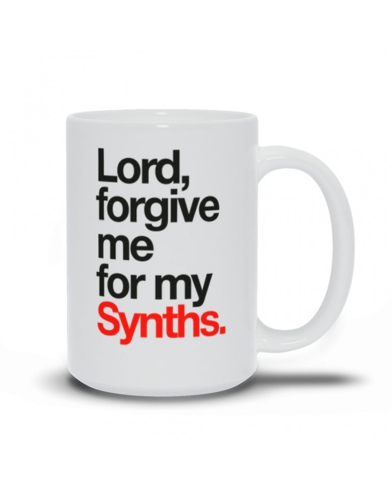 Music Life Mug | Forgive Me For My Synths Mug $7.97 Drinkware