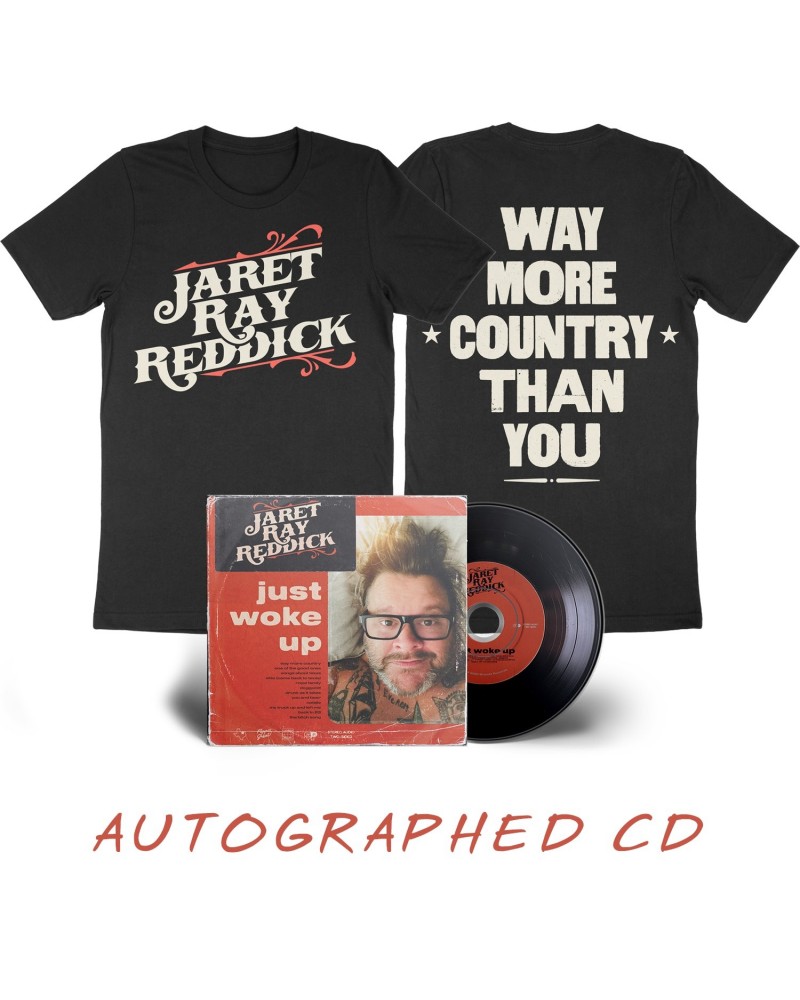 Jaret Reddick Jaret Ray Reddick - Just Woke Up Autographed CD + Tee Bundle $5.87 CD